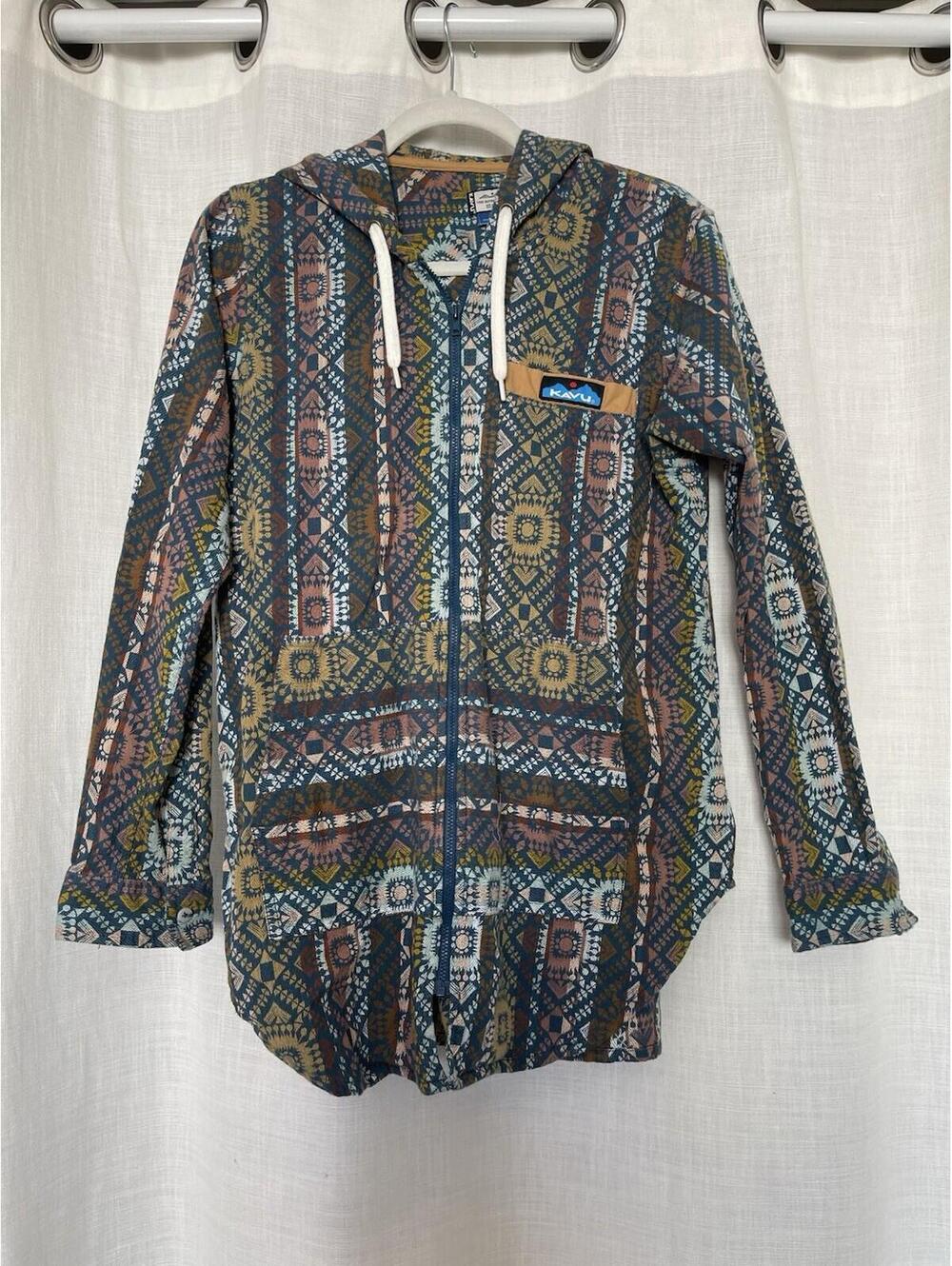 Kavu Women’s Saratoga Woven Jacket With Hood Med